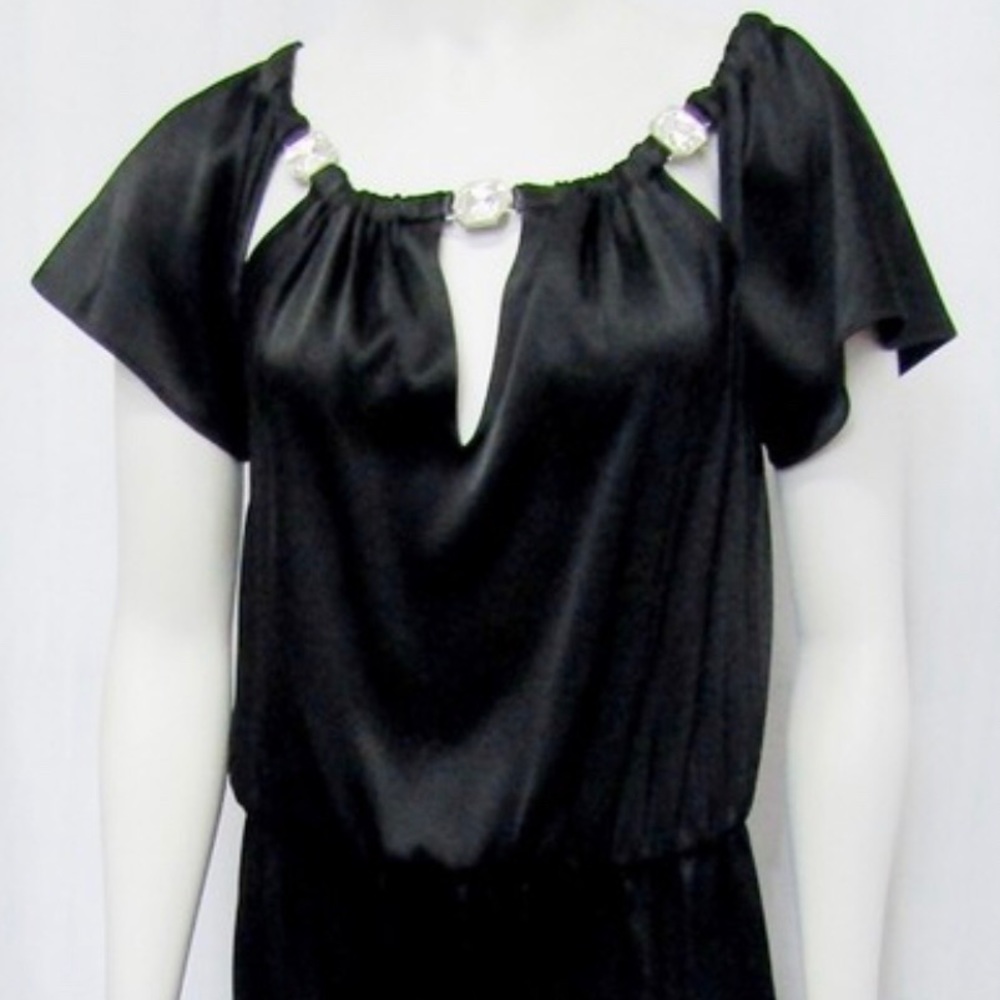 St. John Couture Liquid Satin Evening Gown size 0